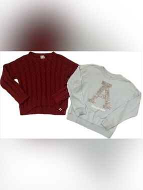 ✨ Two Girls Abercrombie Kids Sweaters - Size 9/10